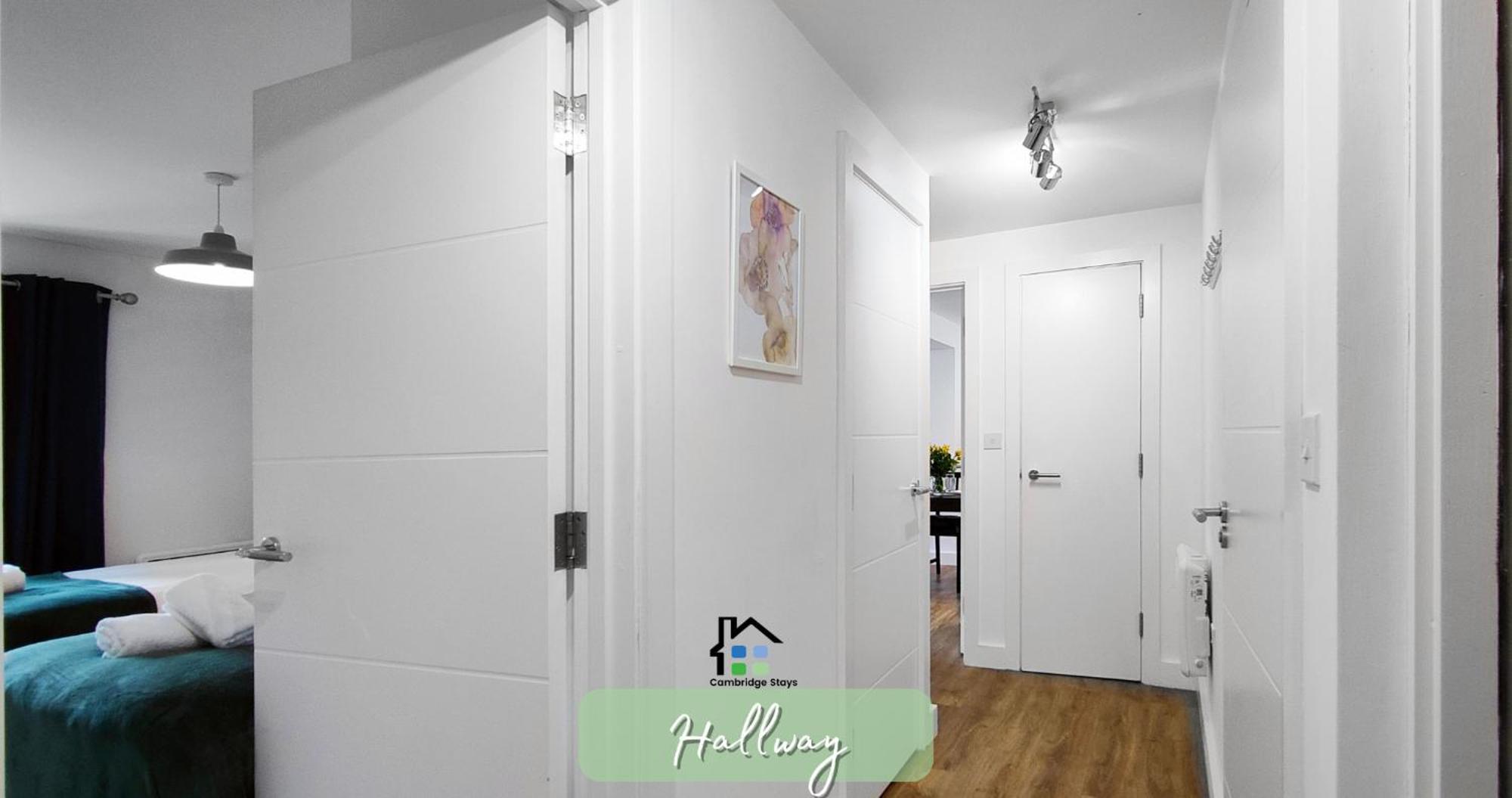 Cambridge Stays Central Apart Hotel 2Br Flats-Easy Walk To City Centre-Parking-Balcony Exterior photo