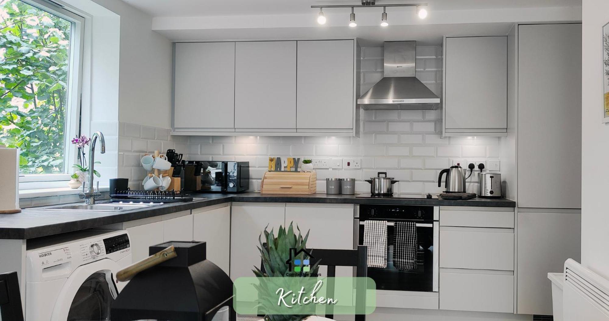 Cambridge Stays Central Apart Hotel 2Br Flats-Easy Walk To City Centre-Parking-Balcony Exterior photo