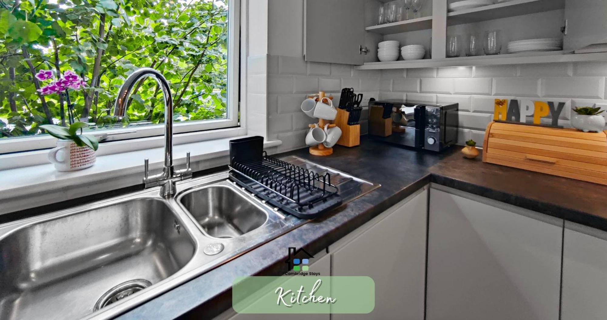 Cambridge Stays Central Apart Hotel 2Br Flats-Easy Walk To City Centre-Parking-Balcony Exterior photo